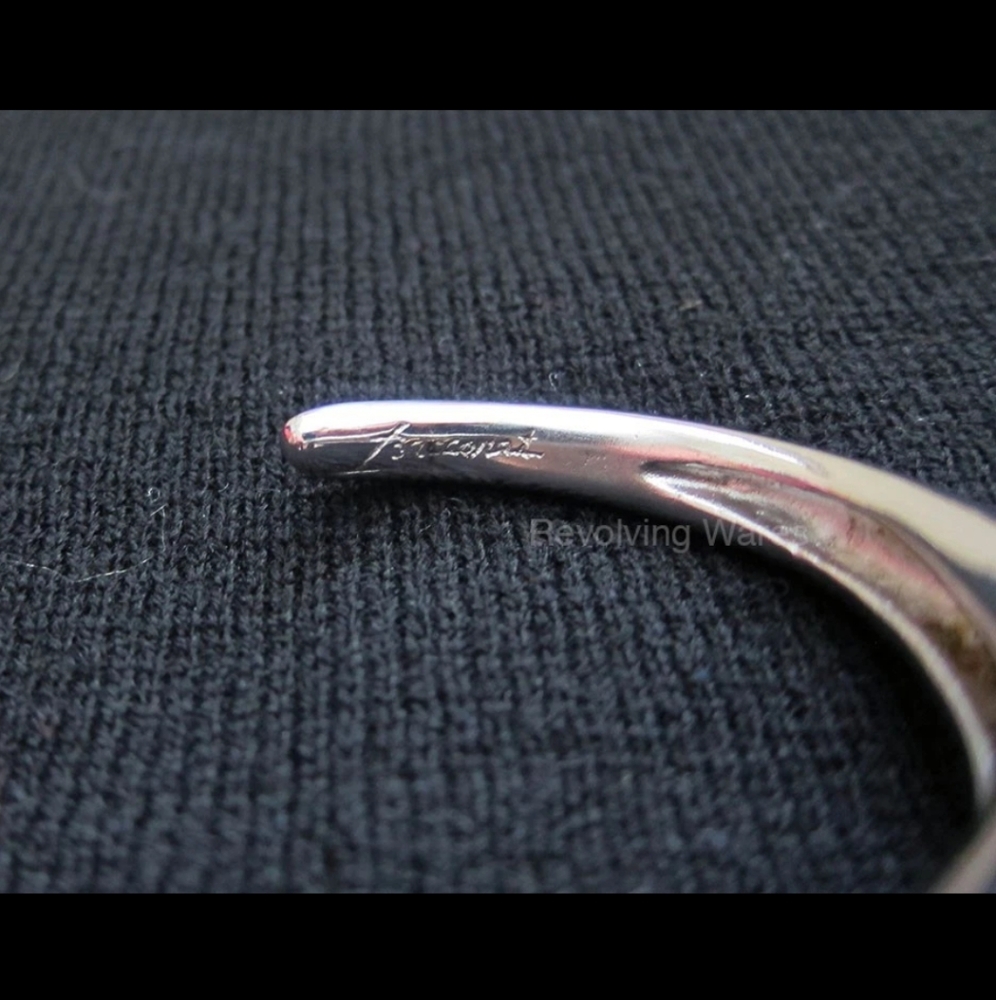 Baccarat Tentation Black Crystal Sterling Silver Bracelet Preowned - Picture 3 of 7